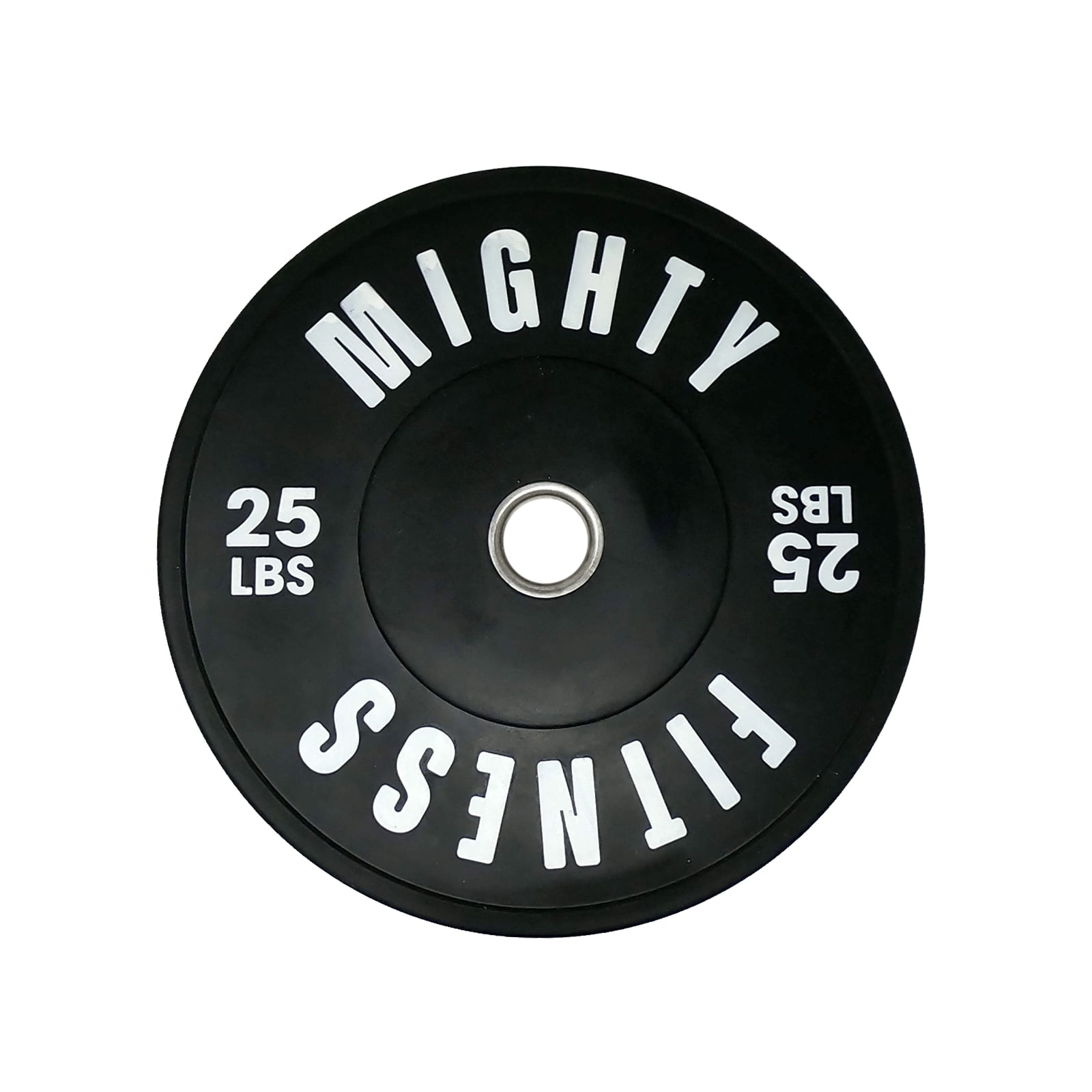 Mighty Fitness Bumper Plate rubber olympic 2 inch. 25 lb